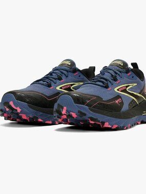 NEW Brooks Cascadia 18 GTX 1204151B464 Blue/Pink Trail Shoes Women's 8.5 US